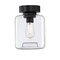 Westinghouse Fixture Ceiling SemiFlush-Mount 60W Judd 8In, Matte Black Clear Glass 6131200 - alternate 1